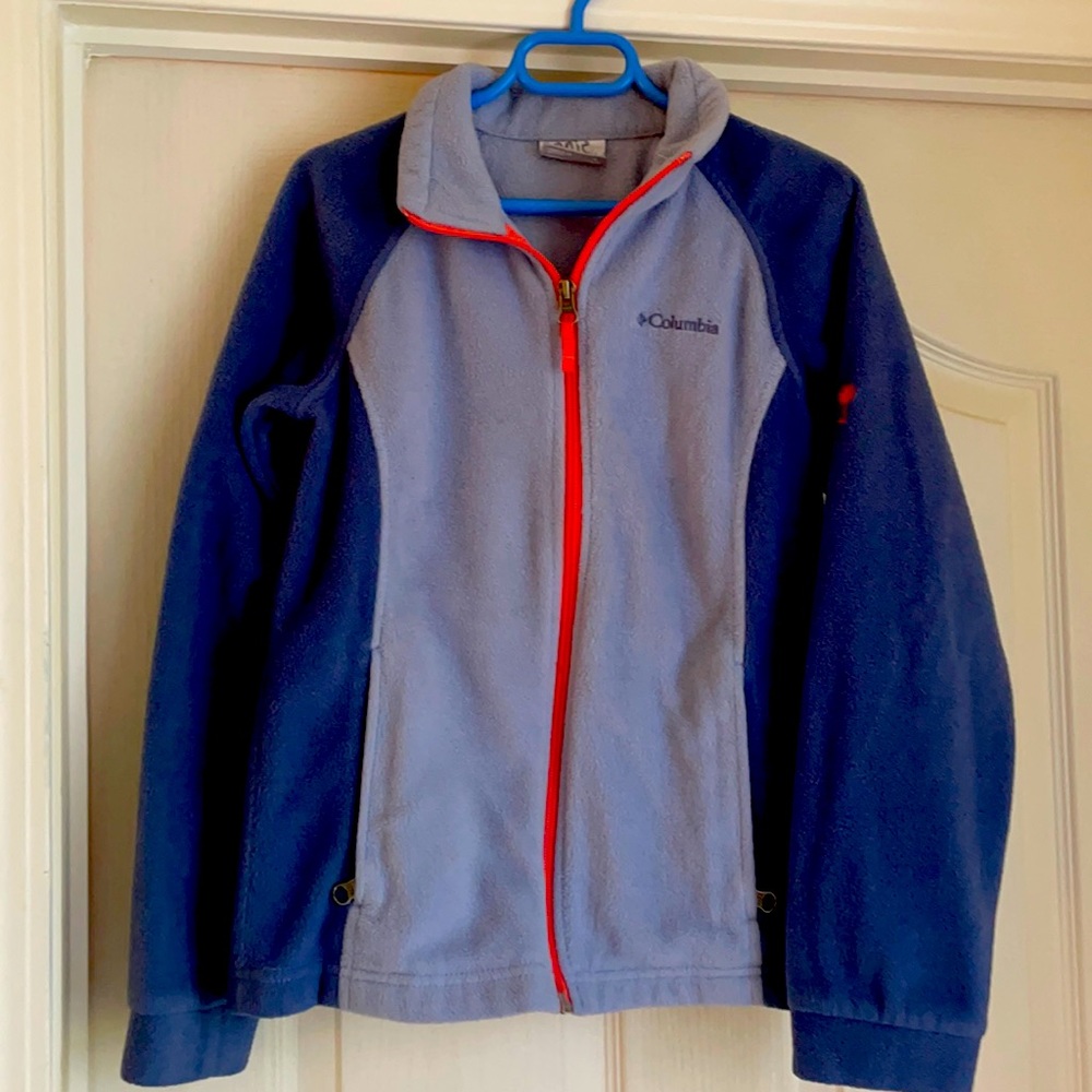 Girls Columbia zip up fleece size M